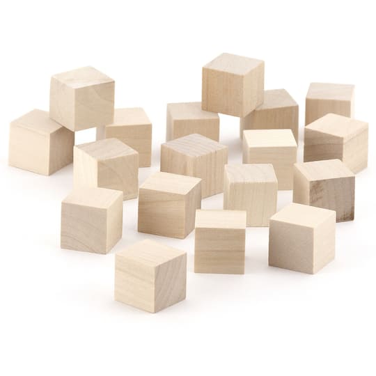 Hygloss&#xAE; 0.75&#x22; Wooden Blocks, 18ct.